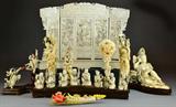 16. Extensive Collection of Finely Carved Ivories