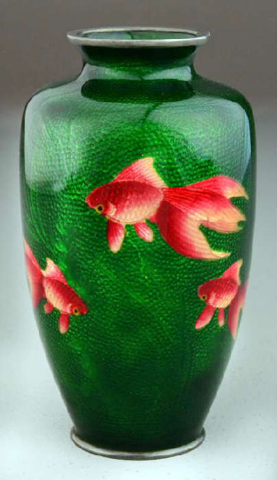 21.	Japanese Cloisonné Vase - Meiji Period