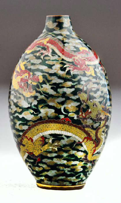 23. Japanese Cloisonné Vase By Guonda Hirosuku