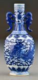 38. A Fine Chinese Qing Blue And White Porcelain Vase
