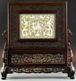 50. Chinese Republic Nephrite Jade Screen