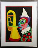2. Karl Appel Lithograph in Colors