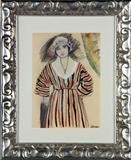 15. Henri Lebasque Charcoal & Watercolor on Paper