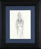 18. Alberto Giacometti Pencil Drawing on Paper