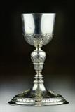 19. A Fine Silver And Jeweled Presentation Chalice