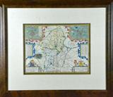 3. Speed (John) Stafford Countie and Towne Map