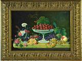 10. Severin Roesen Oil Painting on Canvas