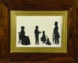 24. Fine American or English Family Silhouette