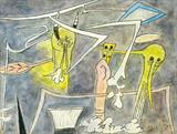 23. Wilfredo Lam Watercolor Painting on Paper