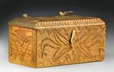 44. Lewis B. DeTurk Chip Carved Box-Dated 1931