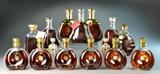59. Grouping of Remy Martin Louis XIII, Cognac L’OR by Martell, Richard Hennessy, & Jean Fillioux Reserve Familiale All Unopened in Original Boxes