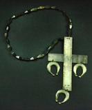64. Sterling Hudson Bay Trade Cross Necklace
