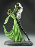 70. After Dimitri Chiparus Bronze Sculpture