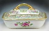 71. Chinese Famille Rose Medallion Covered Dish