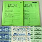 18. (2) 1953 - 1959 U.S. Mint Sheet Folders $160.00 Face Value