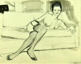 2. Bears The Signature Richard Diebenkorn Ink Wash & Graphite