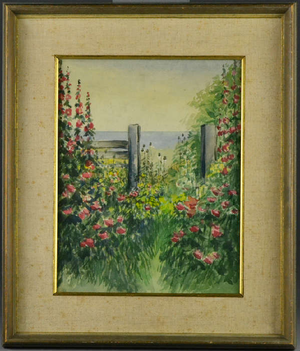 1.	Bears The Signature Childe Hassam Watercolor Painting