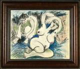 3. Manner Of Pablo Picasso Charcoal & Crayon On Paper