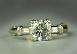 19. .94 Diamond & Platinum Engagement Ring
