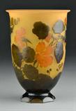27. Galle Cameo Amber Glass Vase