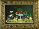 26. Bears the Signature Severin Roesen Oil on Canvas