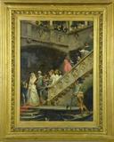 35. Mario Spinetti Oil Painting on Canvas Laid on Board