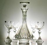 43. (5) Piece St. Louise Crystal Decanter Set