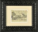 50. Style of Vincent Van Gogh Charcoal Drawing on Paper
