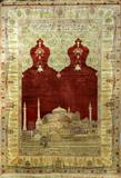 53. Very Fine Antique Kayseri Silk Prayer Rug Signed