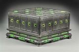 30. A Fine Chinese Ivory Inlaid Zitan Snuff Box