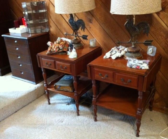 Empire Furniture Drip leaf sides - End Tables - Rooster Lamps