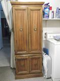 Pecan Sewing Cabinet