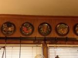 Hand-painted Asian plates