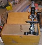 Microscope and has the slides also