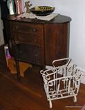 Sewing Cabinet, wire Magazine Rack
