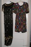Sequined vintage dresses
