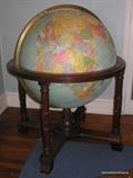 Heritage 32 inch lighted world Globe 1970's