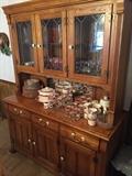 Oak China Hutch and also has matching table with six chairs