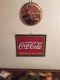 Clock and Coke sign