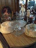 Cake Plate, stands & coke items