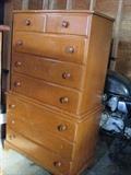 Large wooden dresser.