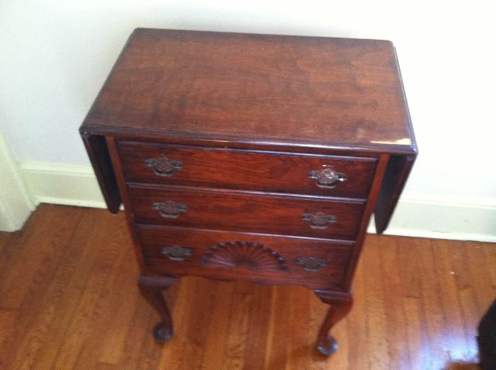 Beautiful antique radio cabinet. See picture #2 for what it looks like inside.