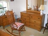 Dresser, Rocker & Small Chest .