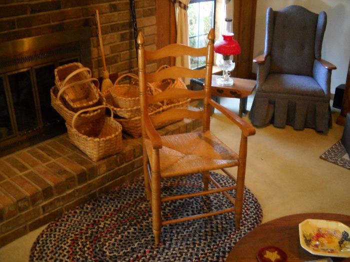Ladder Back Maple Chair.
