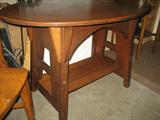 Limbert Oak Library Table. Original paper label remains on the bottom.