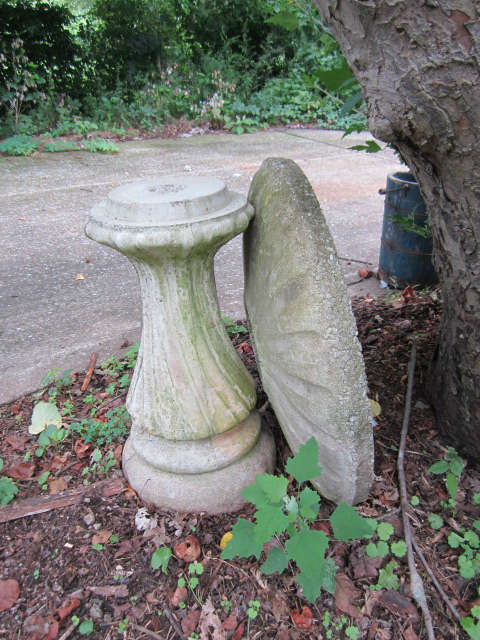 One of 3 birdbaths