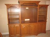 Custom made bookcase unit/entertainment center