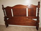 Queen bed with rails