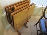 Rare Birds Eye Maple TV Trays