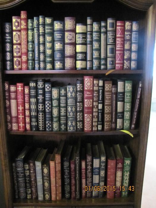 Easton Press 100 Greatest Books of All Time. Partially pictured .